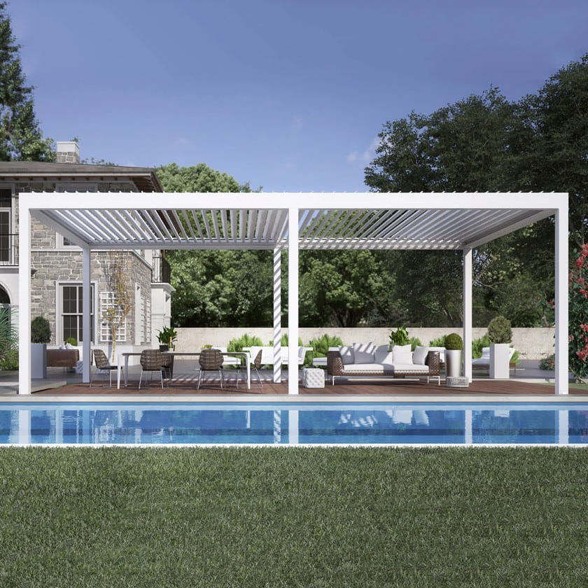 Outdoor Furniture Gazebo - Eloksallı Yüzme Havuzu Alüminyum Alaşımlı Kamelya
