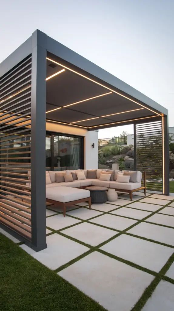 Outdoor Furniture Gazebo - Modern Dış Mekan Mobilyaları Biyoklimatik Pergolalar