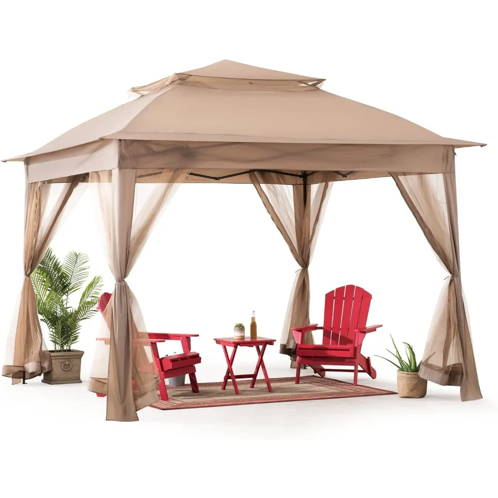 Outdoor Furniture Gazebo - Modern 11x11 Ft. Açılır Kapanır Anında