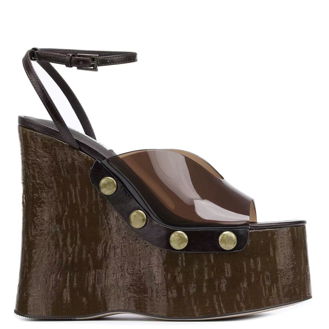 Outdoor Furniture Wooden - Yüksek topuklu 14 cm Kalın topuklu