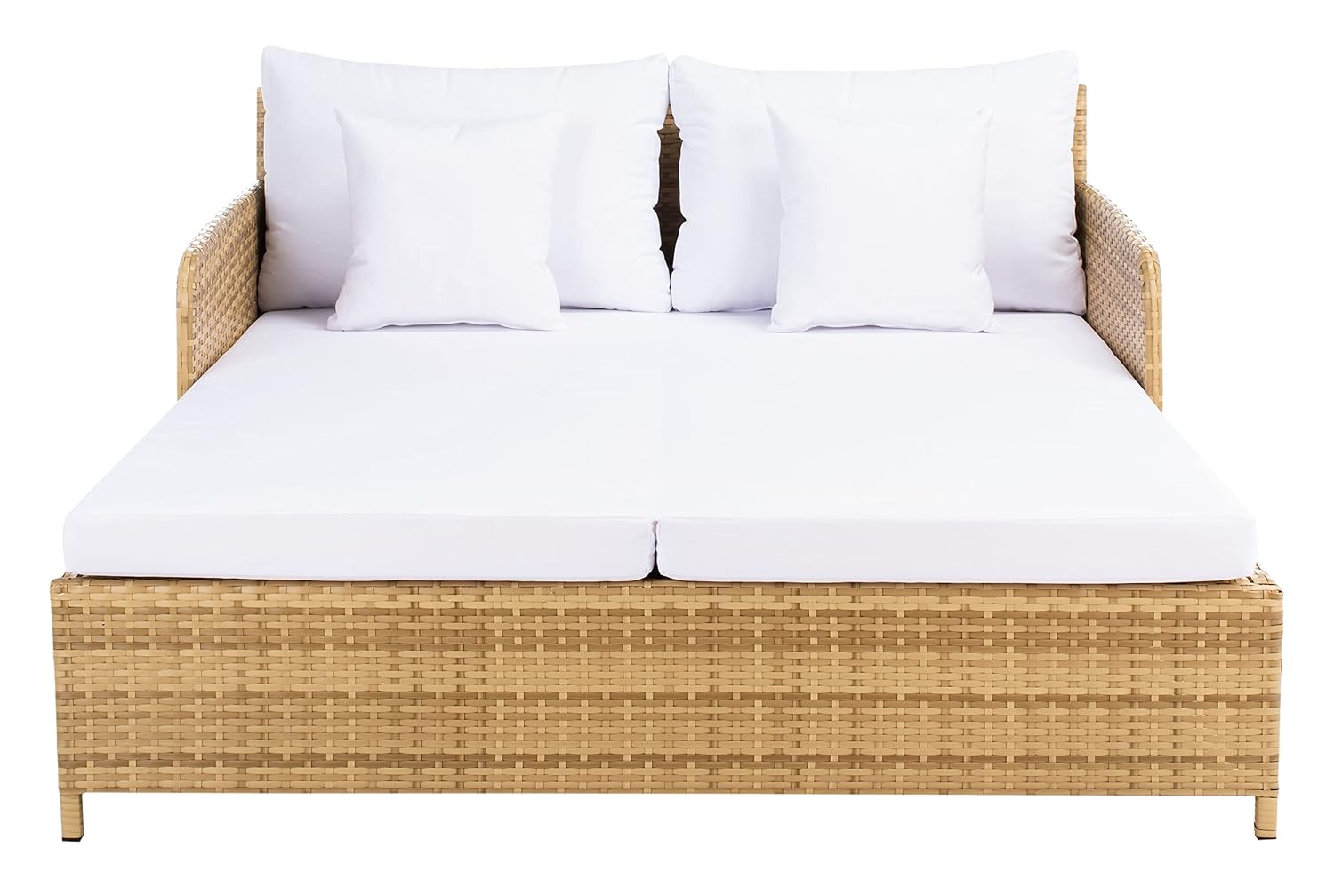 Outdoor Daybed Sofa - Dış Mekan Cadeo Şezlongu, Doğal ve