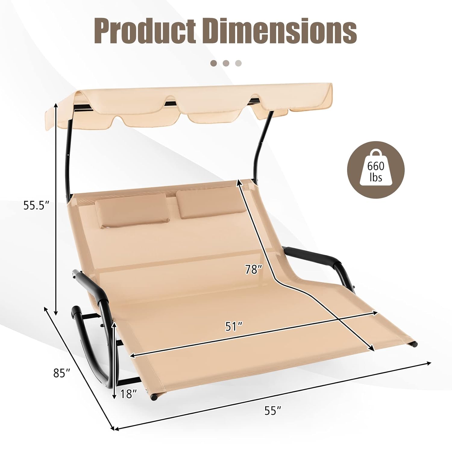 ty-2 Kişilik Ayarlanabilir Göl - Outdoor Furniture Xl incelemesi ve fiyatı