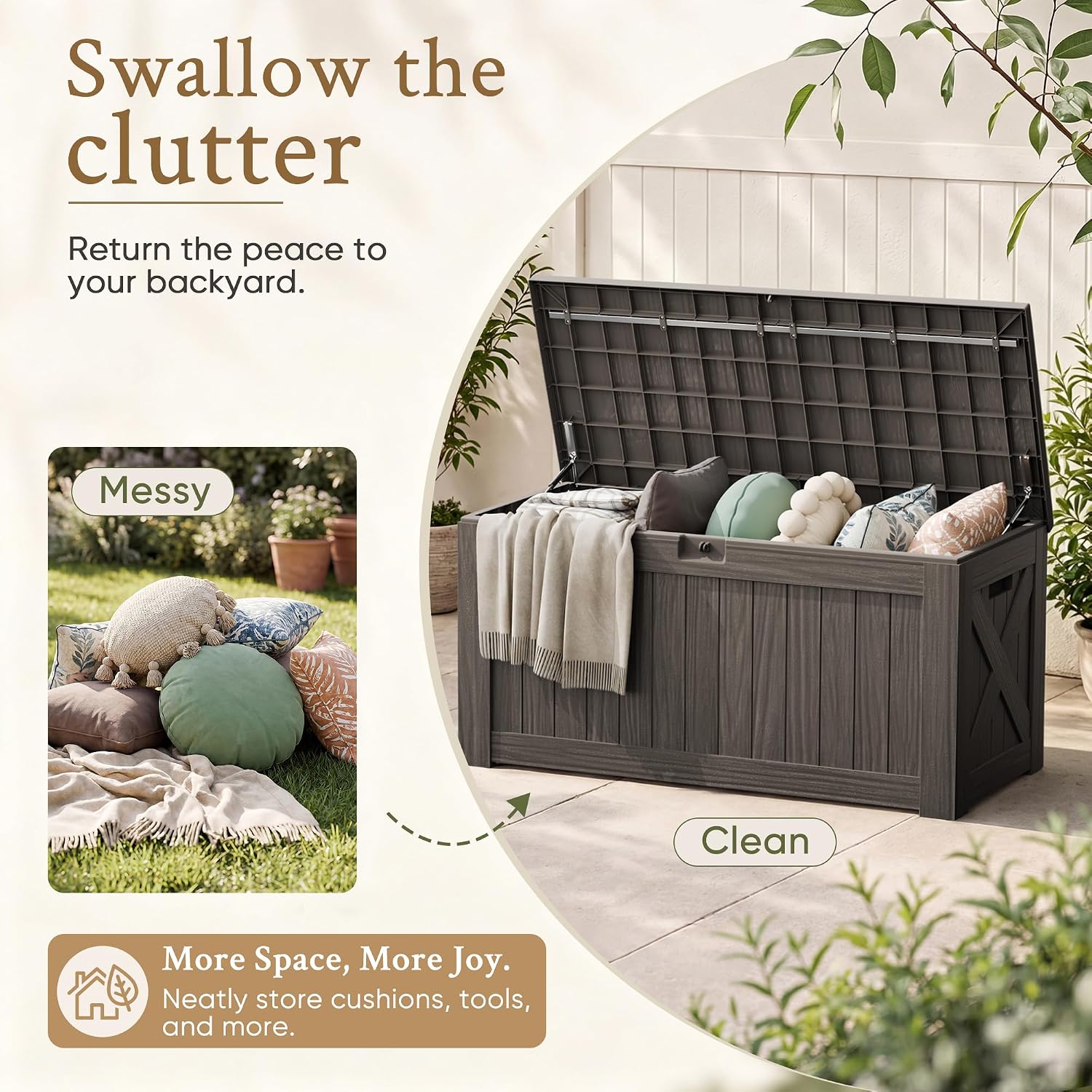 120 Galon Büyük Bahçe Dolabı,  - Outdoor Furniture Wooden incelemesi ve fiyatı